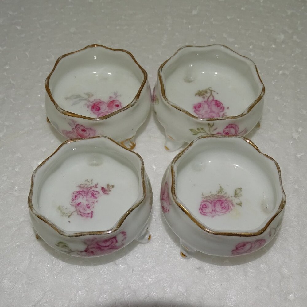 ROSENTHAL VERSASE 'S MARKED ANTIQUE FOOTED OPEN SALTS